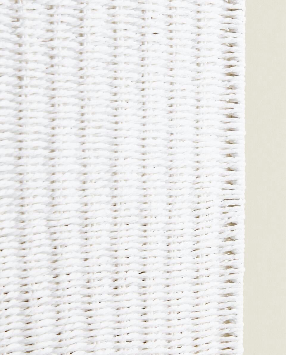 FABRIC-LINED LAUNDRY BASKET