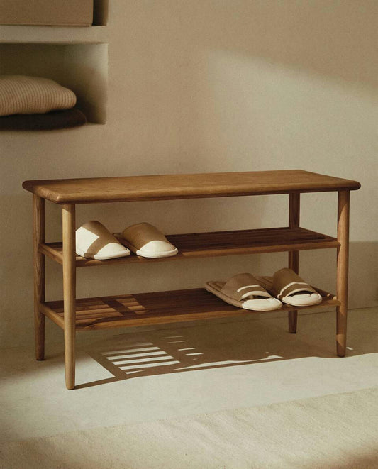 ASH WOOD SHOE RACK